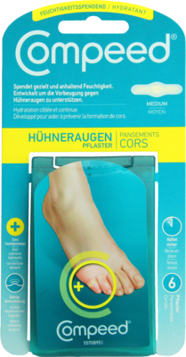 COMPEED Hühneraugen Pflaster feuchtigkeitsspendend 6 St