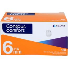 CONTOUR Comfort Pen-Nadeln 6 mm 31 G 100 St.