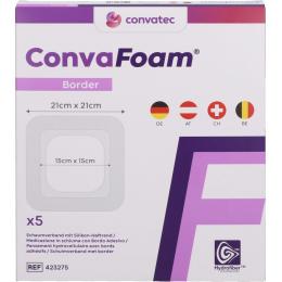 CONVAFOAM Schaumverband Border 21x21 cm 5 St.