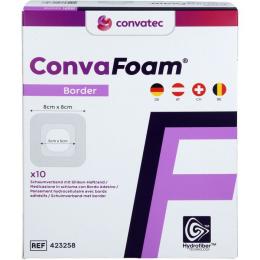 CONVAFOAM Schaumverband Border 8x8 cm 10 St.