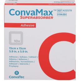 CONVAMAX Superabsorber adhäsiv 15x15 cm 10 St.