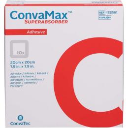 CONVAMAX Superabsorber adhäsiv 20x20 cm 10 St.