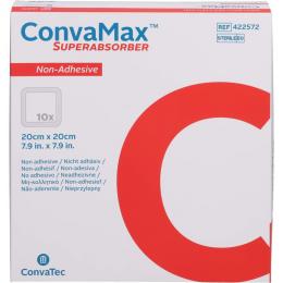 CONVAMAX Superabsorber nicht adhäsiv 20x20 cm 10 St.