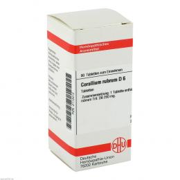 Ein aktuelles Angebot für CORALLIUM RUBR D 6 80 St Tabletten Naturheilmittel - jetzt kaufen, Marke DHU-Arzneimittel GmbH & Co. KG.