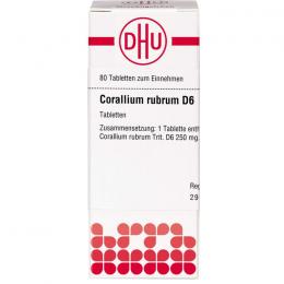 CORALLIUM RUBRUM D 6 Tabletten 80 St.