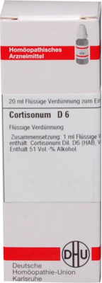 CORTISONUM D 6 Dilution 20 ml