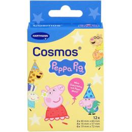 COSMOS Peppa Pig Pflasterstrips 3 Größen 12 St.