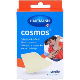COSMOS Schürfwundenpflaster 4,5x6,5 cm steril 4 St.