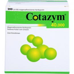 COTAZYM 40.000 Pellets magensaftresistente Kapseln 200 St.