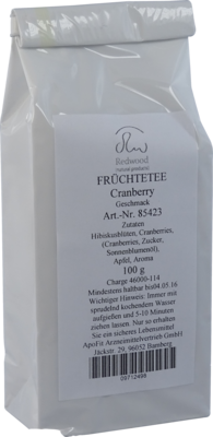 CRANBERRY FRCHTETEE aromatisiert 100 g