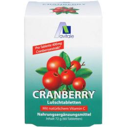 CRANBERRY LUTSCHTABLETTEN 60 St. (72 g)