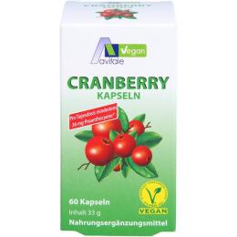 CRANBERRY VEGAN Kapseln 400 mg 60 St. (33 g)