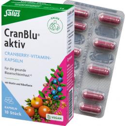 CRANBLU aktiv Cranberry-Vitamin-Kapseln Salus 10 St Kapseln