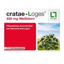 Ein aktuelles Angebot für CRATAE-LOGES 450 mg Weissdorn Filmtabletten 100 St Filmtabletten Herzstärkung - jetzt kaufen, Marke Dr. Loges + Co. GmbH.
