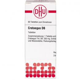 CRATAEGUS D 6 Tabletten 80 St.