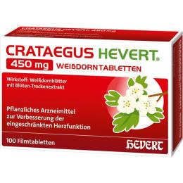 CRATAEGUS HEVERT 450 mg Weißdorntabletten 100 St.