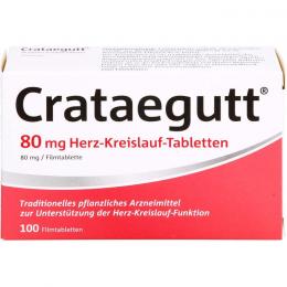 CRATAEGUTT 80 mg Herz-Kreislauf-Tabletten 100 St.