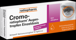 CROMO-RATIOPHARM Augentropfen Einzeldosis 20X0.5 ml