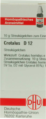 CROTALUS D 12 Globuli 10 g