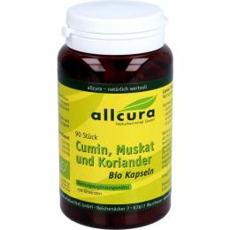 CUMIN Muskat und Koriander Bio Kapseln 90 St. (37 g)