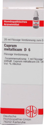 CUPRUM METALLICUM D 6 Dilution 20 ml