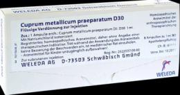 CUPRUM METALLICUM praep.D 30 Ampullen 8X1 ml