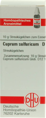CUPRUM SULFURICUM D 12 Globuli 10 g