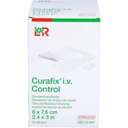 CURAFIX i.v. Control Kanülenfixierpfl.6x7,5 cm 50 St.