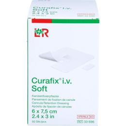 CURAFIX i.v. Soft Kanülenfixierpfl.6x7,5 cm 50 St.