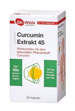 CURCUMIN EXTRAKT 45 Dr.Wolz Kapseln 90 St