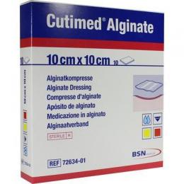 CUTIMED Alginate Alginatkompressen 10x10 cm 10 St