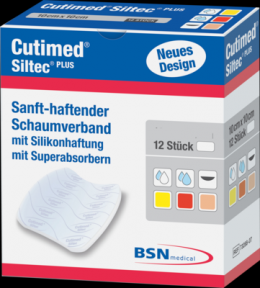 CUTIMED Siltec Plus Schaumverb.15x15 cm haftend 12 St