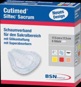 CUTIMED Siltec Sacrum 17,5x17,5 cm Kompressen 6 St