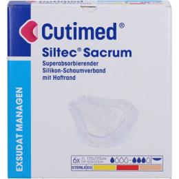 CUTIMED Siltec Sacrum 17,5x17,5 cm Kompressen 6 St.