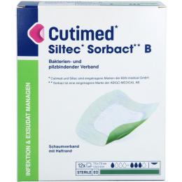 CUTIMED Siltec Sorbact B PU-Verb.7,5x7,5 cm 12 St.
