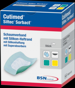 CUTIMED Siltec Sorbact PU-Verb.22,5x22,5 cm 6 St