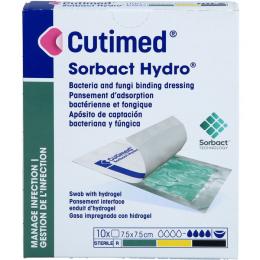 CUTIMED Sorbact Hydro Gel Kompressen 7,5x7,5 cm 10 St.