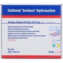 CUTIMED Sorbact Hydroactive Kompressen 14x14 cm 10 St.