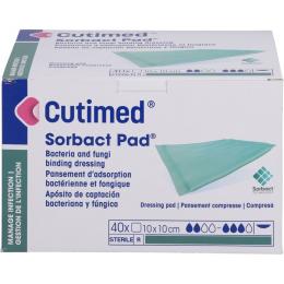 CUTIMED Sorbact Pad Kompressen 10x10 cm 40 St.