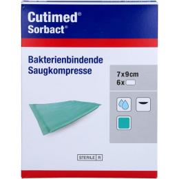 CUTIMED Sorbact Saugkompressen 7x9 cm 6 St.