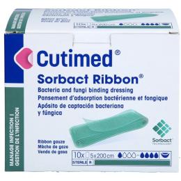 CUTIMED Sorbact Tamponaden Ribbon 5x200 cm 10 St.