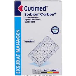 CUTIMED Sorbion Carbon Wundverb.15x25 cm steril 12 St.