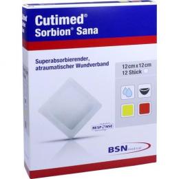 CUTIMED Sorbion SANA Wundauflage 12x12 cm 12 St.