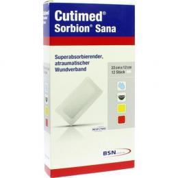 CUTIMED Sorbion SANA Wundauflage 12x22 cm 12 St.