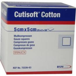 CUTISOFT Cotton Kompr.5x5 cm steril 25X2 St