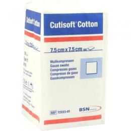 CUTISOFT Cotton Kompr.7,5x7,5 cm unsteril 100 St