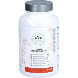 CYB Power Magnesium 400 mg hochdosiert+vegan Tabl. 365 St.