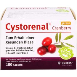 CYSTORENAL Cranberry plus Kapseln 180 St. (98,1 g)