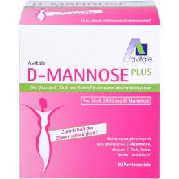 D-MANNOSE PLUS 2000 mg Sticks m.Vit.u.Mineralstof. 148,2 g (148,2 g)
