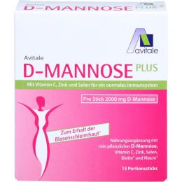 D-MANNOSE PLUS 2000 mg Sticks m.Vit.u.Mineralstof. 37,05 g (37,05 g)